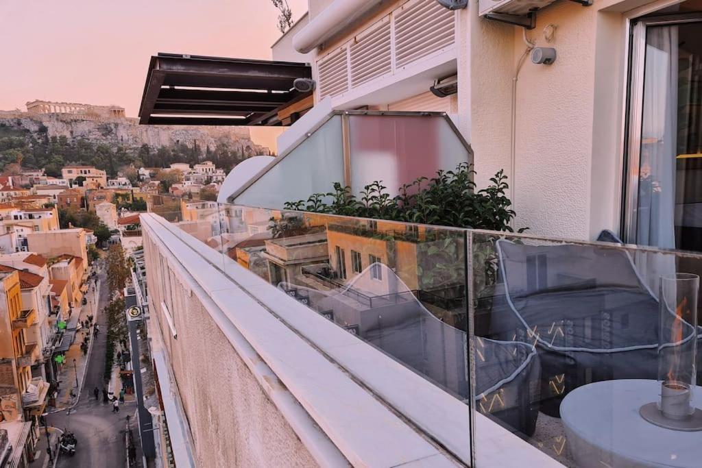 Ferienwohnung Heated Plunge Pool & Firepit Acropolis Penthouse Athen Exterior foto