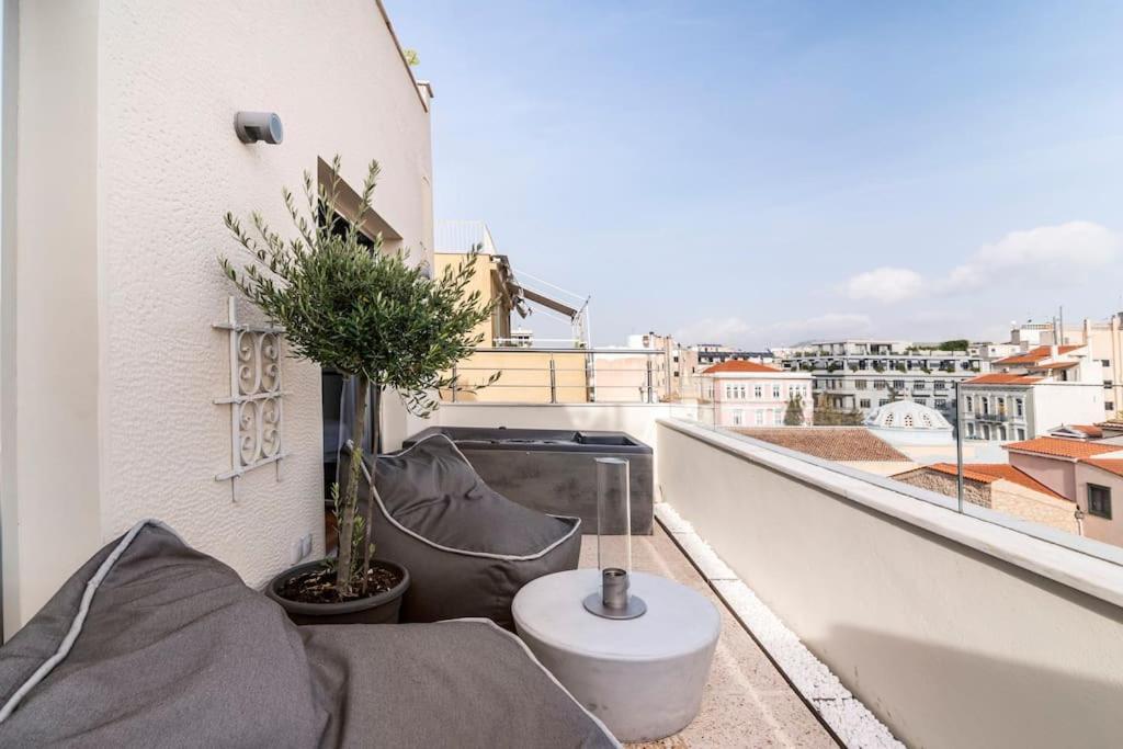 Ferienwohnung Heated Plunge Pool & Firepit Acropolis Penthouse Athen Exterior foto
