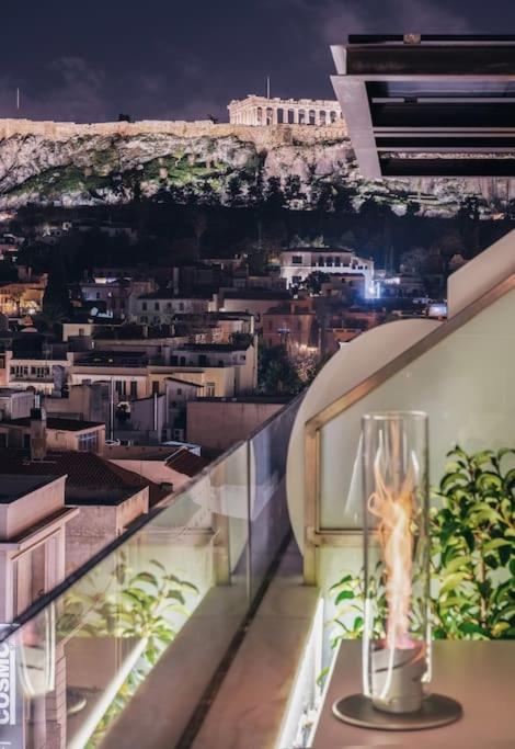 Ferienwohnung Heated Plunge Pool & Firepit Acropolis Penthouse Athen Exterior foto